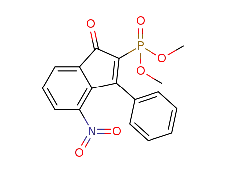 dimethyl 6-nitro-1-oxo-3-phenyl-1H-inden-2-ylphosphonate
