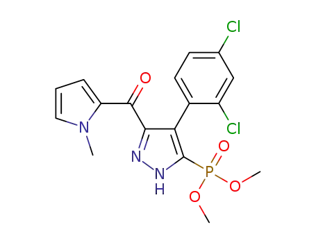 dimethyl [4-(2,4-dichlorophenyl)-3-(1-methyl-1H-pyrrol-2-ylcarbonyl)-2H-pyrazol-5-yl]phosphonate