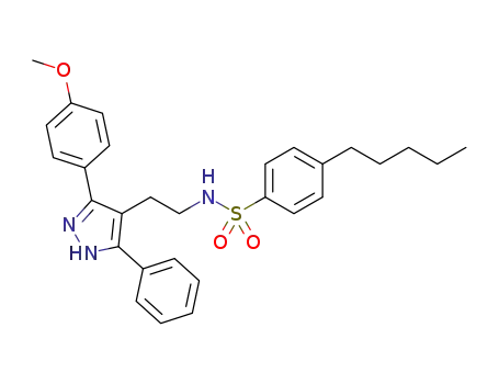 Benzenesulfonamide,
N-[2-[3-(4-methoxyphenyl)-5-phenyl-1H-pyrazol-4-yl]ethyl]-4-pentyl-
