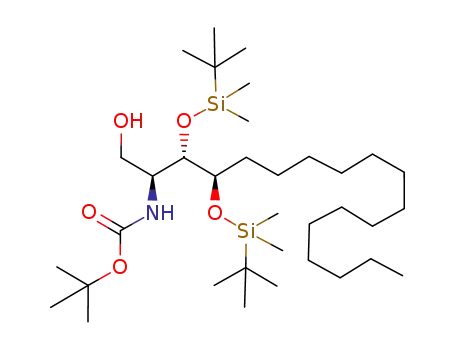 (1'S,2'S,3'R)-[2,3-bis-(tert-butyldimethylsilanyloxy)-1-(hydroxymethyl)heptadecyl]carbamic acid tert-butyl ester