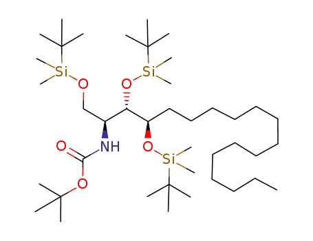 (2S,3S,4R)-1,3,4-tris-(tert-butyldimethylsilanyloxy)-2-(N-tert-butoxycarbonyl)aminooctadecane