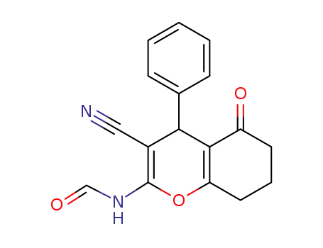 N-(3-cyano-5-oxo-4-phenyl-5,6,7,8-tetrahydro-4H-chromen-2-yl)formamide