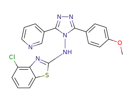 3-(3-pyridyl)-5-(4-methoxyphenyl)-4-(N-4-chloro-1,3-benzothiazol-2-amino)-4H-1,2,4-triazole