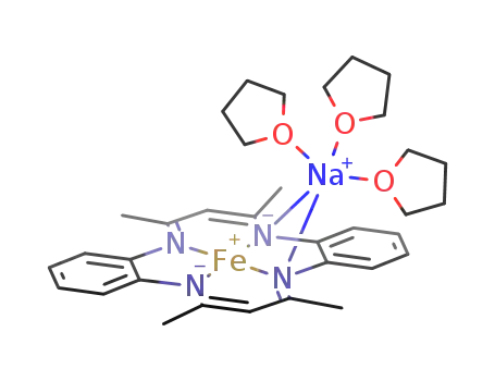 Fe(dibenzotetramethyltetra[14]azaannulenide)Na(THF)3