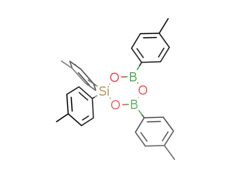 O{B(C<sub>6</sub>H<sub>4</sub>-4-CH<sub>3</sub>)O}2Si(C<sub>6</sub>H<sub>4</sub>-4-CH<sub>3</sub>)2