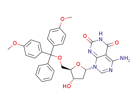 5-amino-8-[2-deoxy-5-O-(4,4'-dimethoxytrityl)-α-D-erythropentofuranosyl]pyrimido[4,5-d]pyrimidine-2,4(3H, 8H)-dione