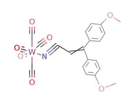 {(2,2-di-p-methoxyphenyl)acrylonitrile}(pentacarbonyl)tungsten