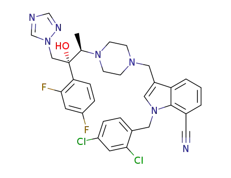 C<sub>33</sub>H<sub>31</sub>Cl<sub>2</sub>F<sub>2</sub>N<sub>7</sub>O