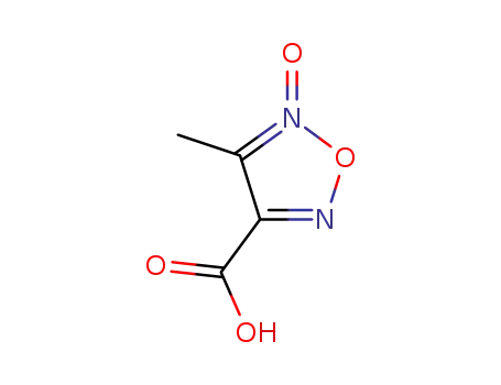 Molecular Structure of 37132-21-1 (4-METHYL-5-OXY-FURAZAN-3-CARBOXYLIC ACID)