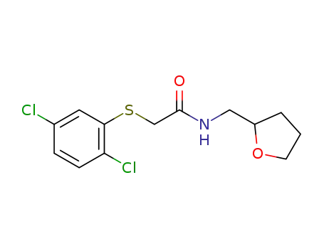 2-(2,5-dichlorophenylthio)-N-((tetrahydrofuran-2-yl)methyl)acetamide