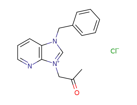 1-benzyl-3-(2-oxopropyl)-4-azabenzimidazolium chloride
