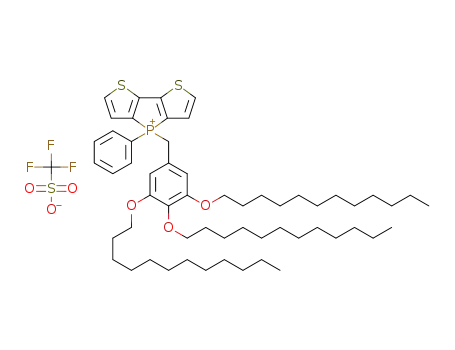 CF<sub>3</sub>O<sub>3</sub>S<sup>(1-)</sup>*C<sub>57</sub>H<sub>88</sub>O<sub>3</sub>PS<sub>2</sub><sup>(1+)</sup>