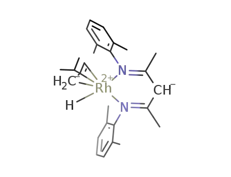 [RhH((CH<sub>3</sub>)2H<sub>3</sub>C<sub>6</sub>NC(CH<sub>3</sub>)CHC(CH<sub>3</sub>)NC<sub>6</sub>H<sub>3</sub>(CH<sub>3</sub>)2)(CH<sub>2</sub>C(CH<sub>2</sub>)CH(CH<sub>3</sub>)2)]