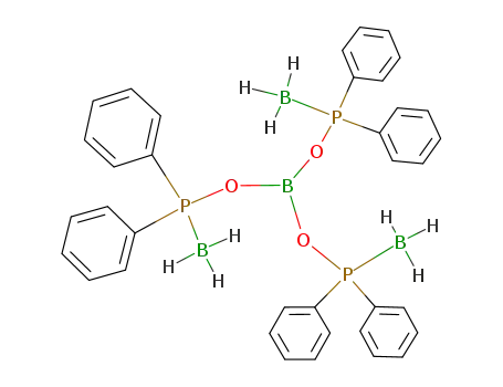 Molecular Structure of 108343-02-8 (tris(diphenylphosphinooxy)borane-triborane)