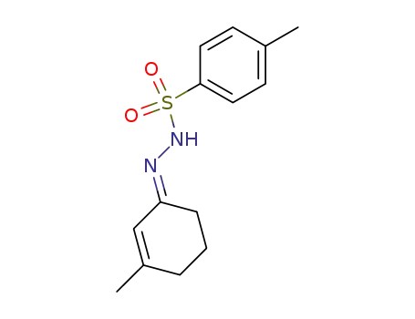 Molecular Structure of 61530-89-0 (Benzenesulfonic acid, 4-methyl-,
(3-methyl-2-cyclohexen-1-ylidene)hydrazide, (E)-)