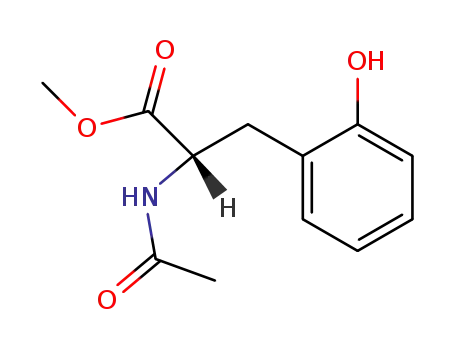 Molecular Structure of 60521-88-2 (L-Phenylalanine, N-acetyl-2-hydroxy-, methyl ester)