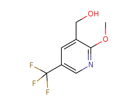 Molecular Structure of 1227581-36-3 ((5-(trifluoroMethyl)-2-Methoxypyridin-3-yl)Methanol)
