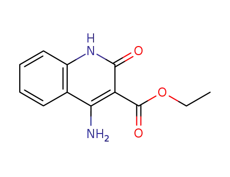 Molecular Structure of 79791-16-5 (3-Quinolinecarboxylic acid, 4-amino-1,2-dihydro-2-oxo-, ethyl ester)