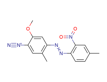 Benzenediazonium,2-methoxy-5-methyl-4-[2-(4-methyl-2-nitrophenyl)diazenyl]-