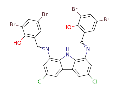C<sub>26</sub>H<sub>13</sub>Br<sub>4</sub>Cl<sub>2</sub>N<sub>3</sub>O<sub>2</sub>