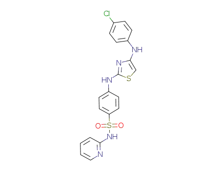 4-(4-(4-chlorophenylamino)thiazol-2-ylamino)-N-(pyridin-2-yl)benzenesulfonamide