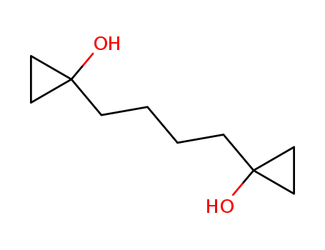 Molecular Structure of 207298-22-4 (1-[4-(1-hydroxycyclopropyl)butyl]cyclopropan-1-ol)