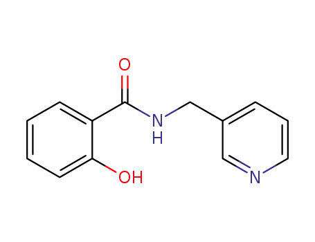 Molecular Structure of 5620-22-4 (2-hydroxy-N-(pyridin-3-ylmethyl)benzamide)