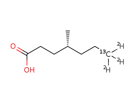 7-(<sup>(13)</sup>C-trideuteriomethyl)-4-methylheptanoic acid
