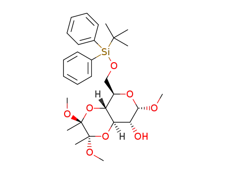 (2'S,3'S)-methyl 6-O-tert-butyldiphenylsilyl-3,4-O-(2',3'-dimethoxybutane-2',3'-diyl)-α-D-glucopyranoside