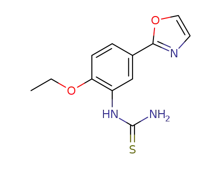 Molecular Structure of 1377582-57-4 ((2-ethoxy-5-oxazol-2-yl-phenyl)-thiourea)