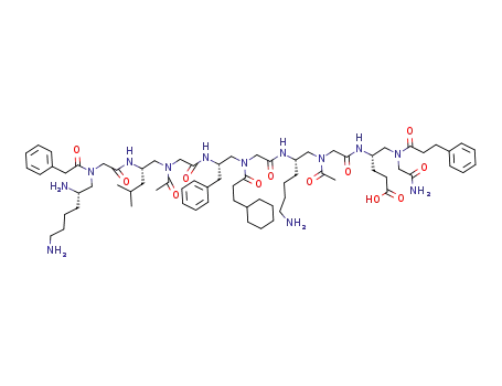 Molecular Structure of 1383854-84-9 (C<sub>72</sub>H<sub>111</sub>N<sub>13</sub>O<sub>12</sub>)