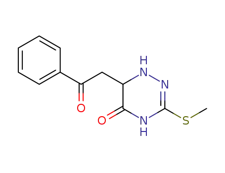 3-(methylthio)-6-(2-oxo-2-phenylethyl)-1,6-dihydro-1,2,4-triazin-5(4H)-one