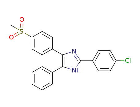 2-(4-chlorophenyl)-4-(4-methylsulfonylphenyl)-5-phenyl-1H-imidazole