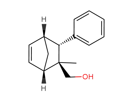 Molecular Structure of 816454-10-1 (Bicyclo[2.2.1]hept-5-ene-2-methanol, 2-methyl-3-phenyl-, (1R,2S,3S,4S)-rel- (9CI))