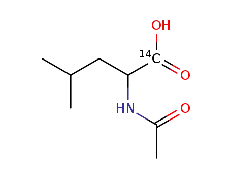 N-acetyl-[1-<sup>14</sup>C]-leucine