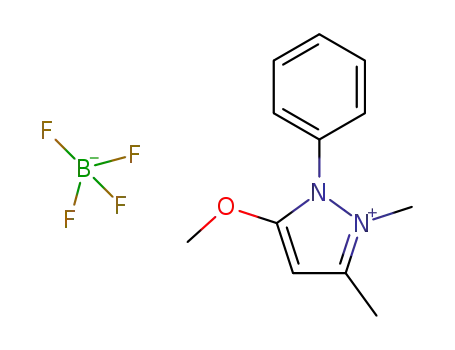 2,3-dimethyl-5-methoxy-1-phenyl-1H-pyrazol-2-ium tetrafluoroborate