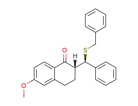 (R)-2-((R)-(benzylthio)( phenyl)methyl)-6-methoxy-3,4-dihydronaphthalen-1(2H)-one