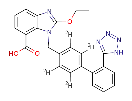 Molecular Structure of 1346604-70-3 (CANDESARTAN-D4)