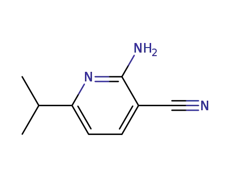 Molecular Structure of 943771-01-5 (3-Pyridinecarbonitrile,  2-amino-6-(1-methylethyl)-)