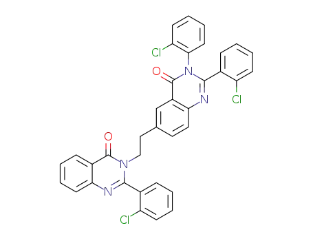 2,3-bis(2-chlorophenyl)-6-{2-[2-(2-chlorophenyl)-4-oxo(quinazolin-3-yl)]ethyl}quinazolin-4-one
