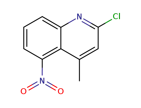Molecular Structure of 54965-60-5 (2-Chloro-4-methyl-5-nitroquinoline)