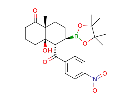 (4aR,5S,6R,8aR)-4a-hydroxy-8a-methyl-5-(4-nitrobenzoyl)-6-(4,4,5,5-tetramethyl-1,3,2-dioxaborolan-2-yl)octahydronaphthalen-1(2H)-one