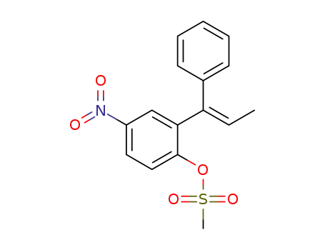 4-nitro-2-(1-phenylprop-1-en-1-yl)phenyl methanesulfonate