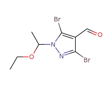 3,5-dibromo-1-(1-ethoxyethyl)-1H-pyrazole-4-carbaldehyde