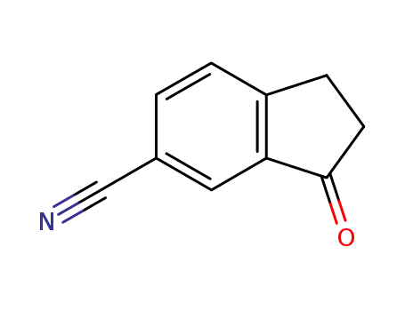Molecular Structure of 69975-66-2 (6-Cyano-1-indanone)