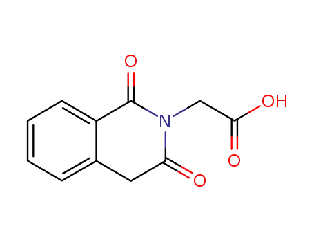 Molecular Structure of 52208-61-4 ((1,3-DIOXO-3,4-DIHYDROISOQUINOLIN-2(1H)-YL)ACETIC ACID)
