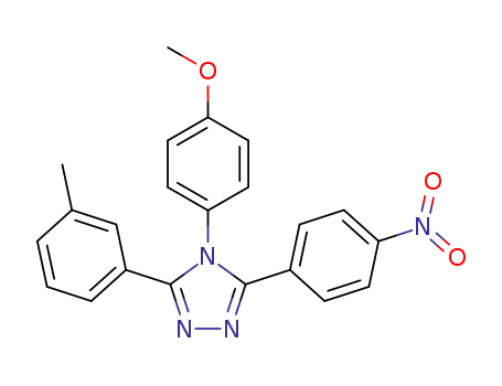4-(4-methoxyphenyl)-3-(4-nitrophenyl)-5-m-tolyl-4H-[1,2,4]triazole