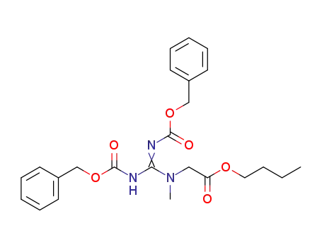 butyl 2-(2,3-bis((benzyloxy)carbonyl)-1-methylguanidino)acetate