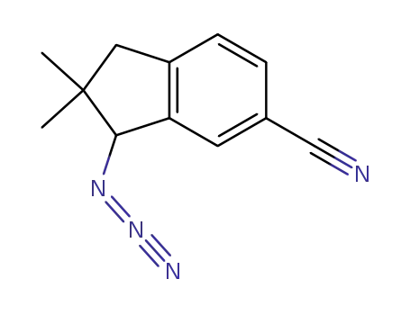 3-azido-2,2-dimethyl-2,3-dihydro-1H-indene-5-carbonitrile