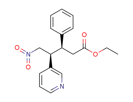 (3S,4S)-ethyl 5-nitro-3-phenyl-4-(pyridin-3-yl)pentanoate